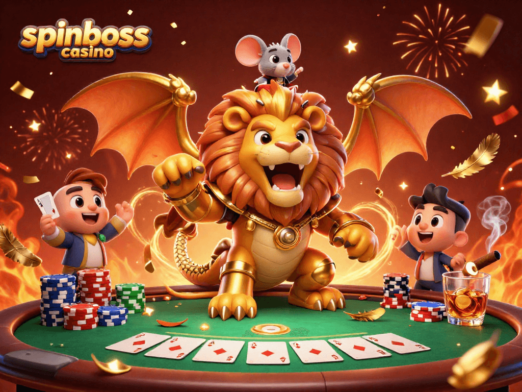 Spinboss Casino: Gewinnen Sie beim Poker mit aufregenden Spielmomenten.