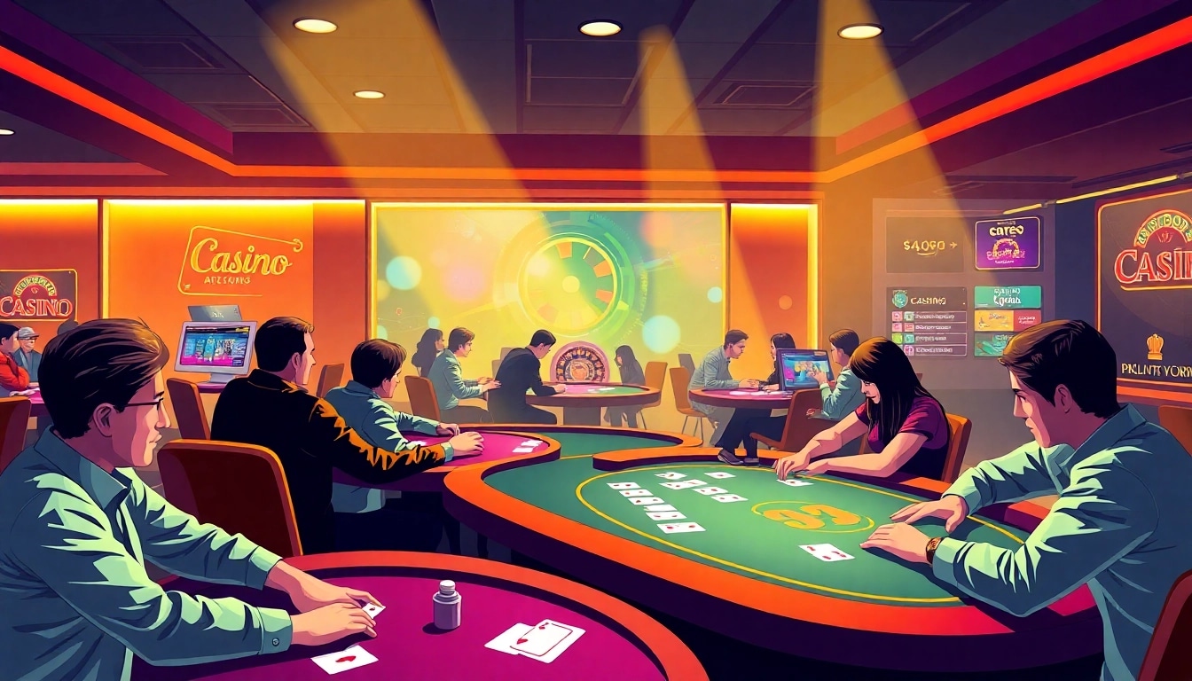 Engaging online casino atmosphere representing seriöse online casinos österreich with lively gameplay and secure surroundings.