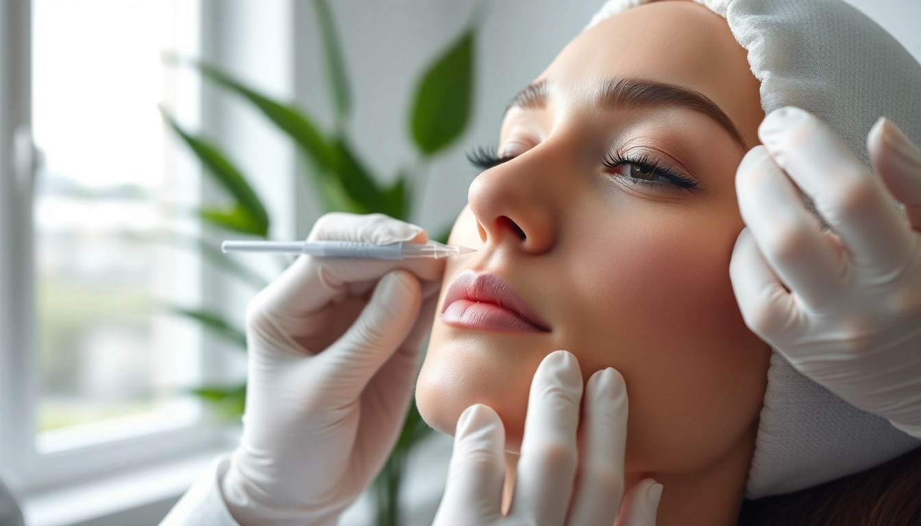 Polynukleotide, angewendet bei einer kosmetologischen Behandlung in einer modernen Klinik.