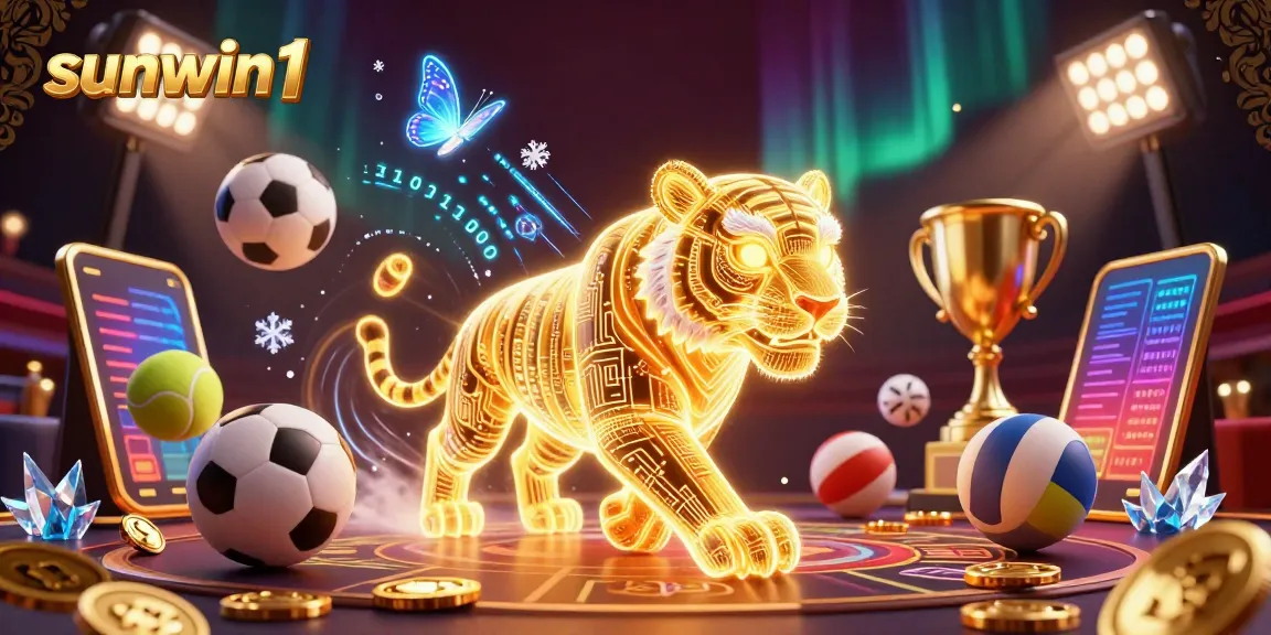 Experience the thrill of gameplay at sunwin1 with 3D designs showcasing vibrant casino elements.