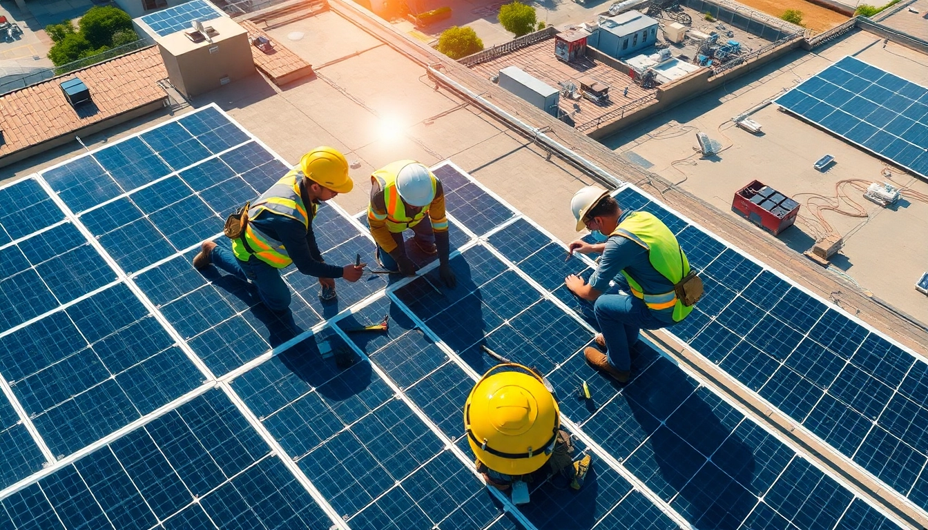 Steigerung der Photovoltaik Leads durch professionelle Installation von Solaranlagen auf einem Dach.