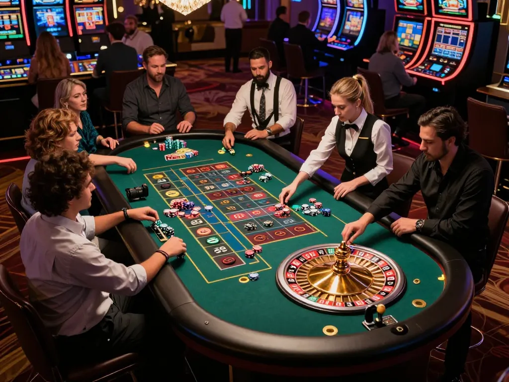 Nohu roulette action showcasing players placing bets and croupier spinning the wheel