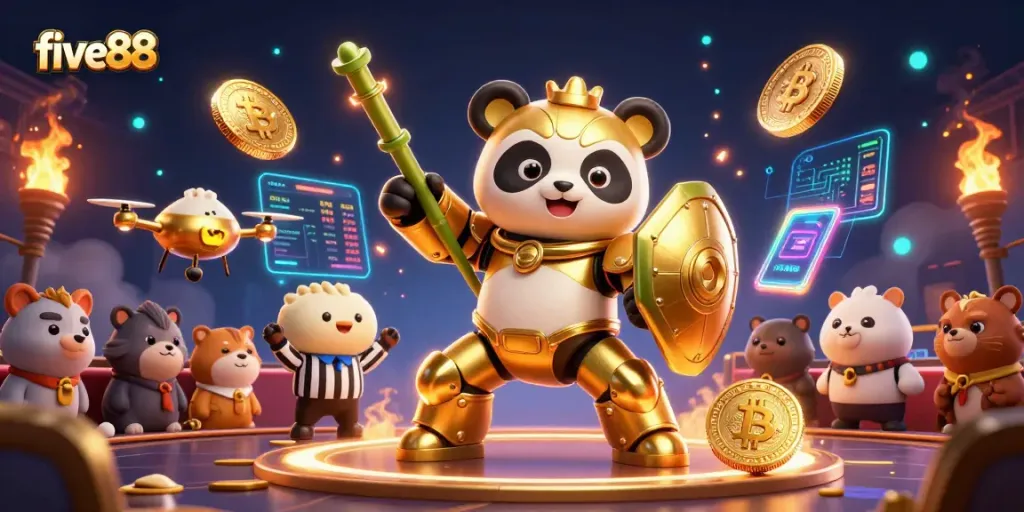 five88 delivers a thrilling casino experience featuring unique characters, vibrant coins, and engaging game elements.