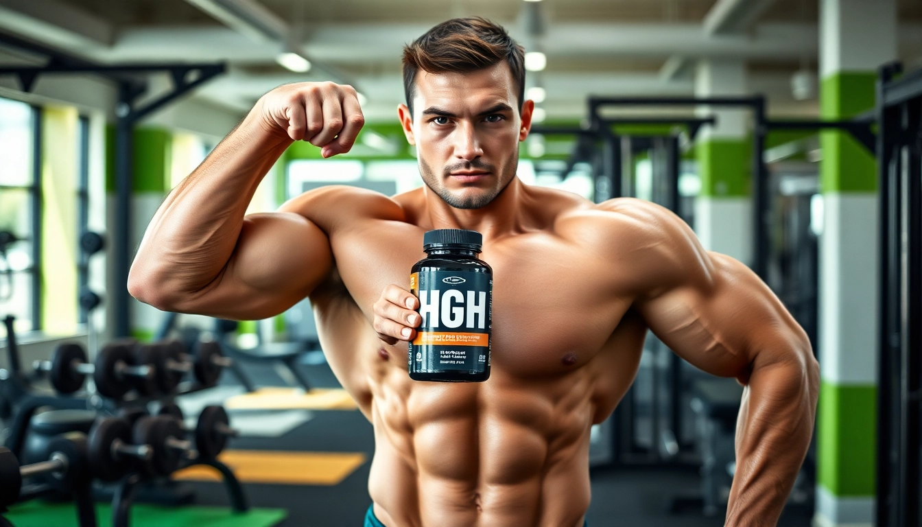 HGH kaufen für Fitnesssteigerung und Muskelaufbau in einem professionellen Fitnessstudio.