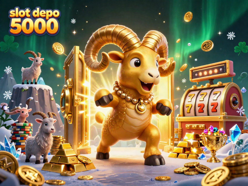 Experience the thrill of slot depo 5000 with golden ram charging at treasures and slot reels