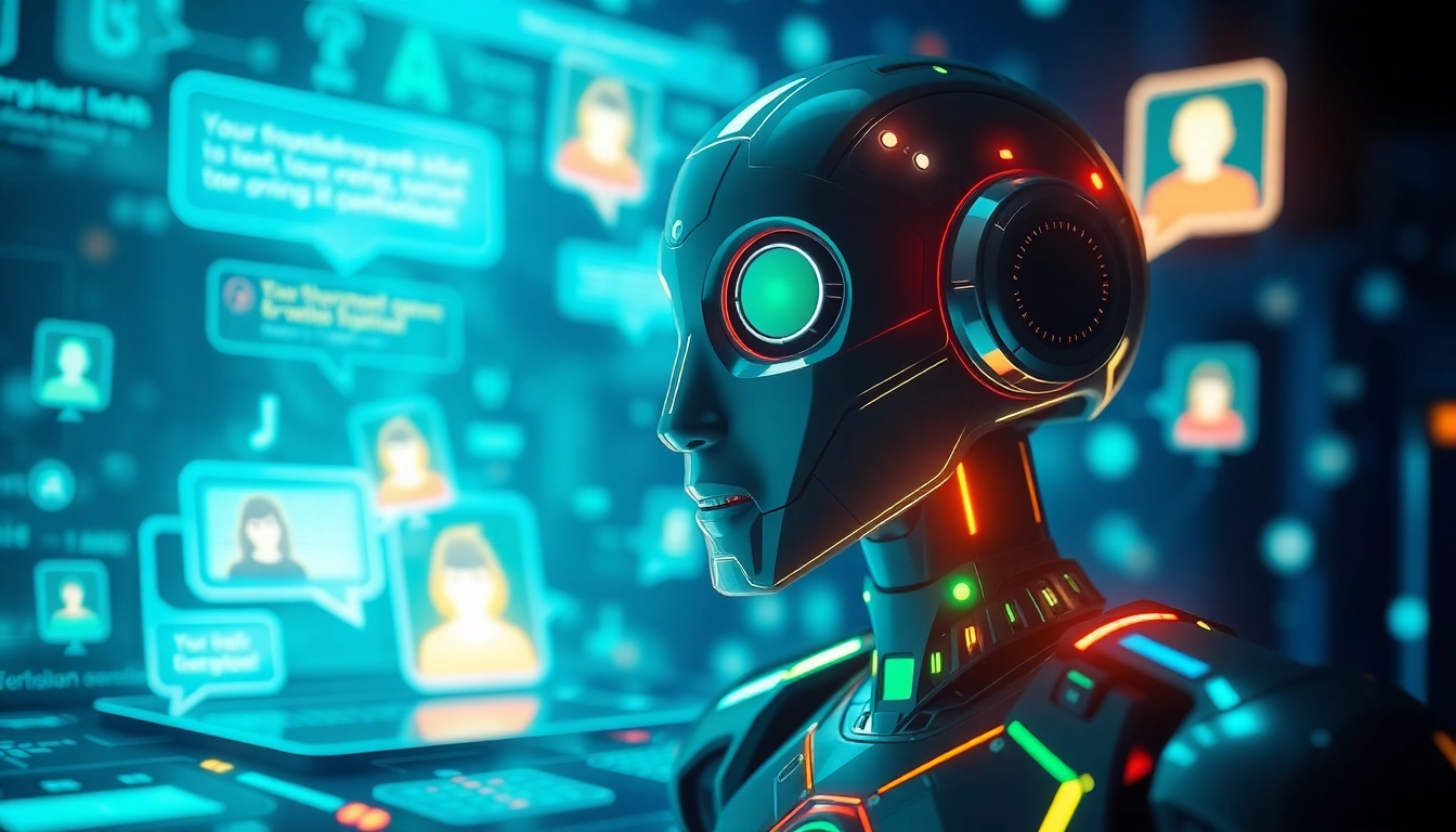 Engaging visual of a vibrant AI chatbot interface showcasing juicy AI technology.