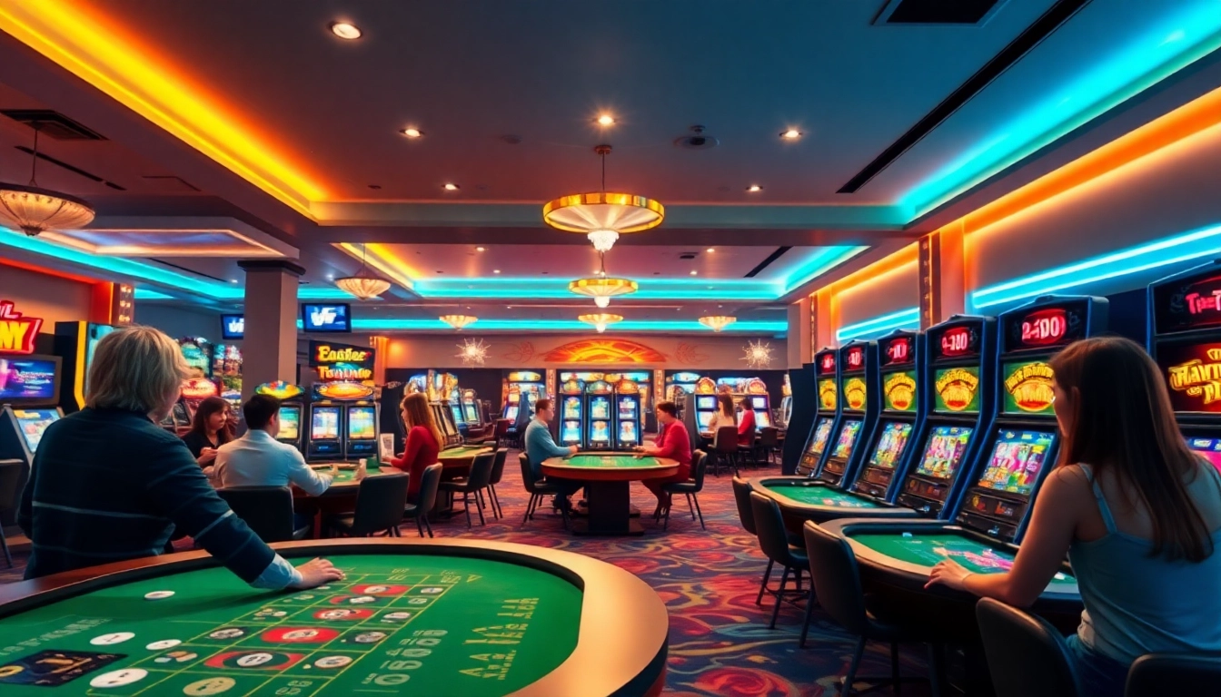 Erleben Sie den Casino Bonus ohne Einzahlung in einem modernen Online-Casino mit Spielern und Spielautomaten.