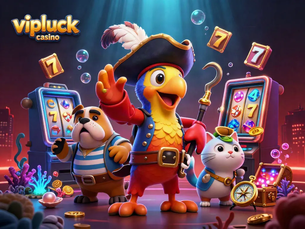 Experience thrilling gameplay at vipluck casino with exciting slots and animated treasure-filled adventures.