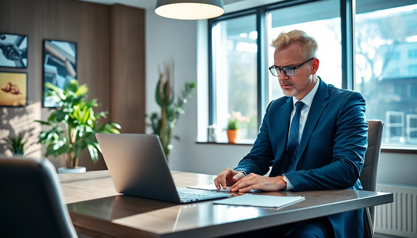 Professioneller Headhunter Monchengladbach im Gespräch mit einem Klienten in einem modernen Büro.