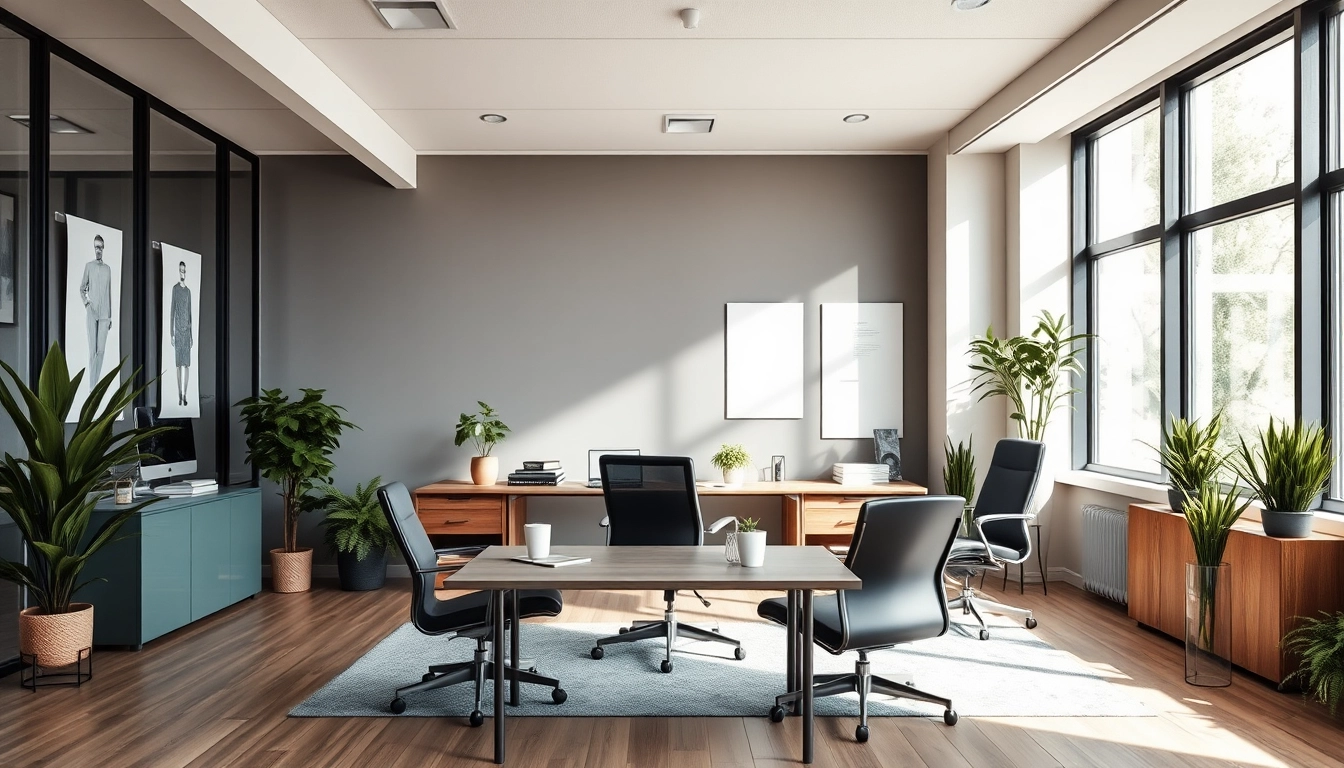 Linkedin Agentur im modern gestalteten Büro mit kreativem Ambiente und natürlichem Licht.