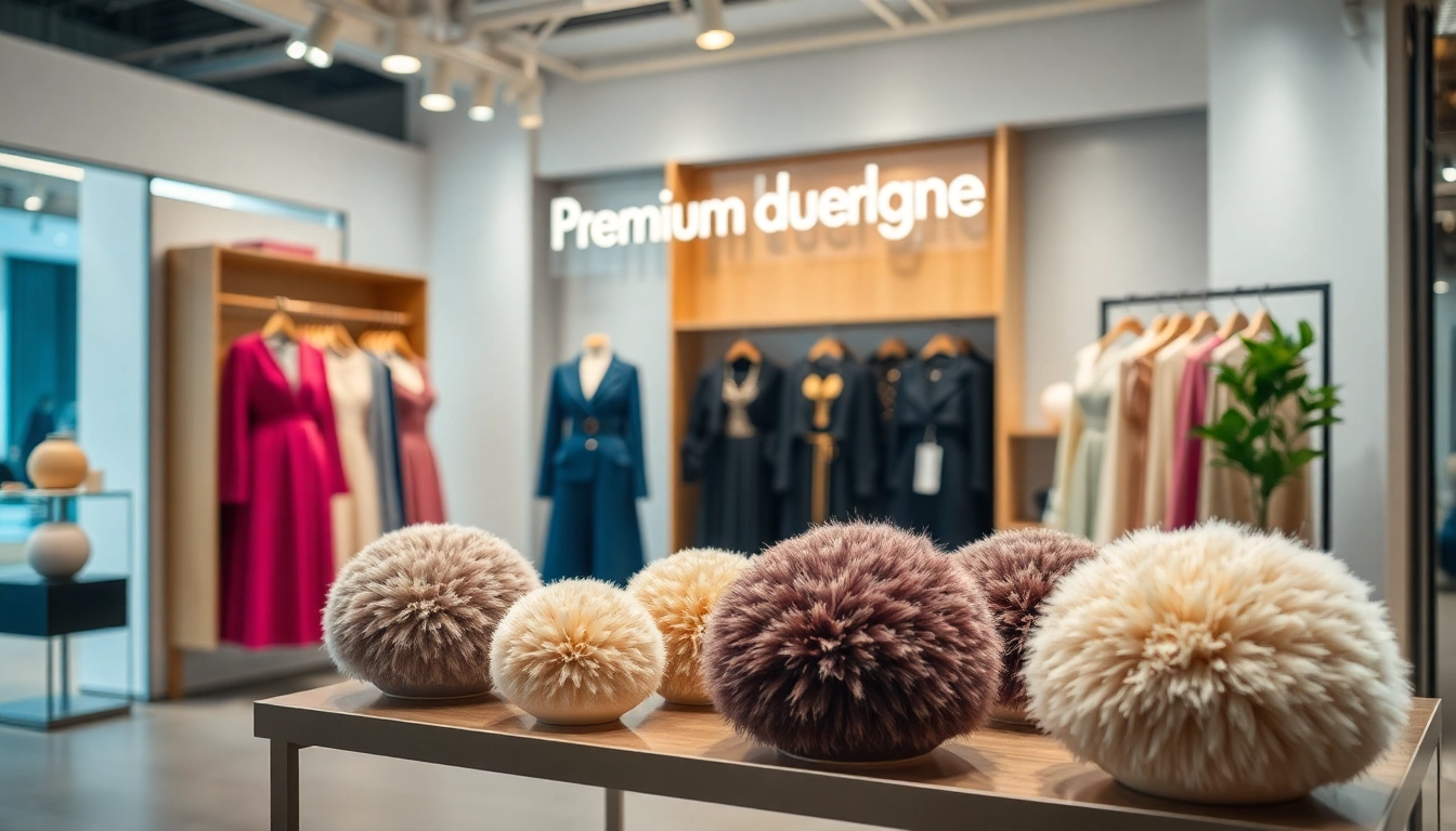 Showcase of sustainable Kleiderbügel Großhändler options in a boutique display.