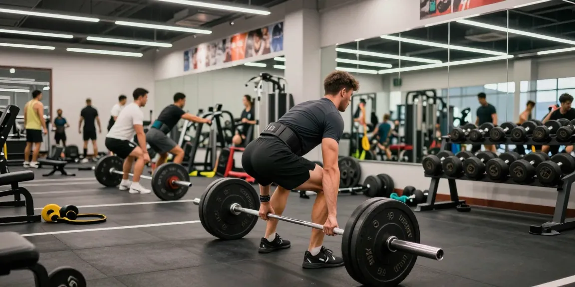 Anabolika kaufen im Fitnessstudio: Athlet hebt Gewichte für mehr Muskelaufbau und Kraft