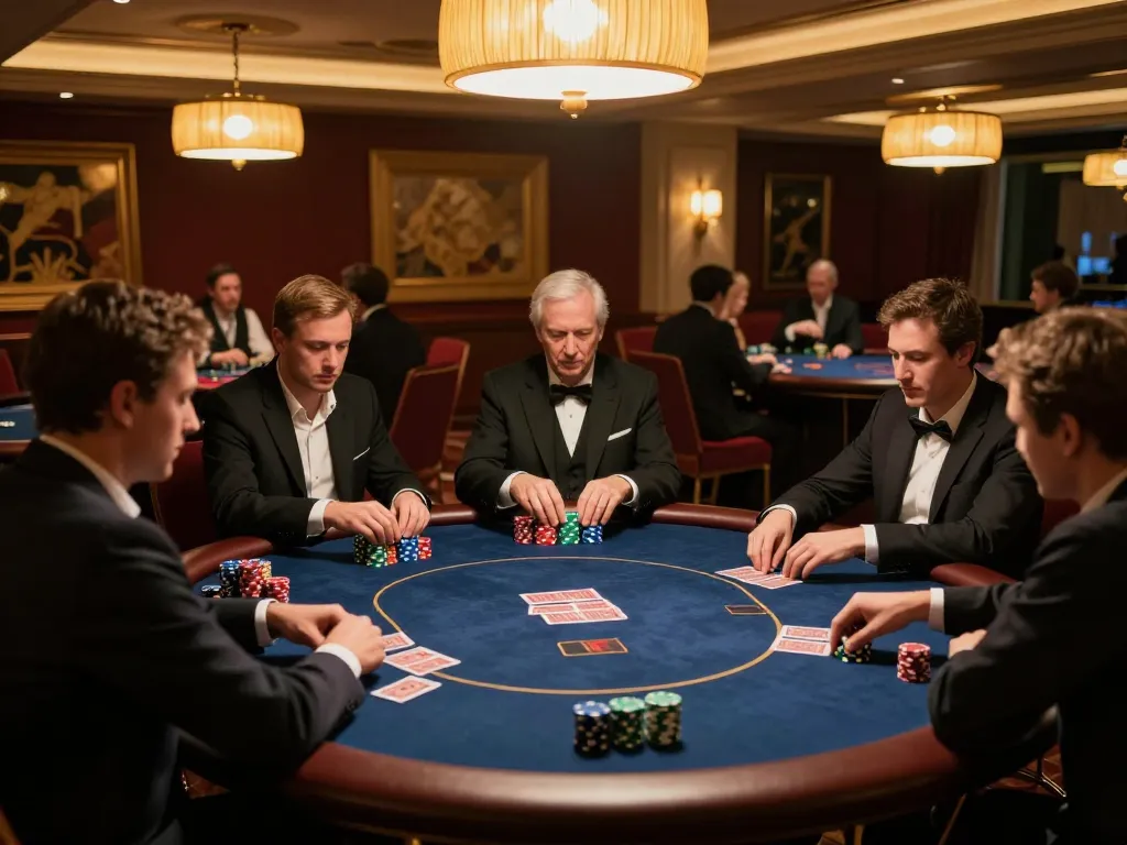 Experience thrilling poker gameplay at iwin's luxe casino, captivating with dynamic player interactions.