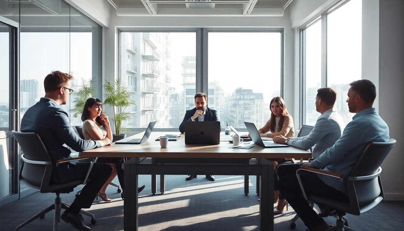Besprechung zur Rekrutierung mit Headhunter Hannover in modernem Büro.