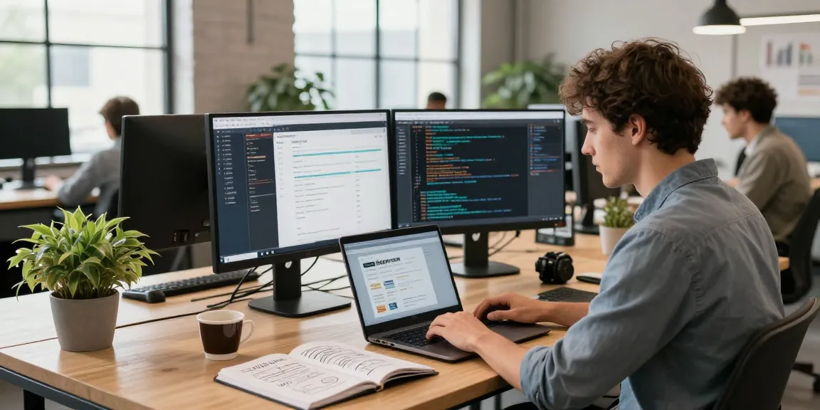 Shopware-Freelancer optimiert E-Commerce-Lösungen in einem modernen Arbeitsumfeld