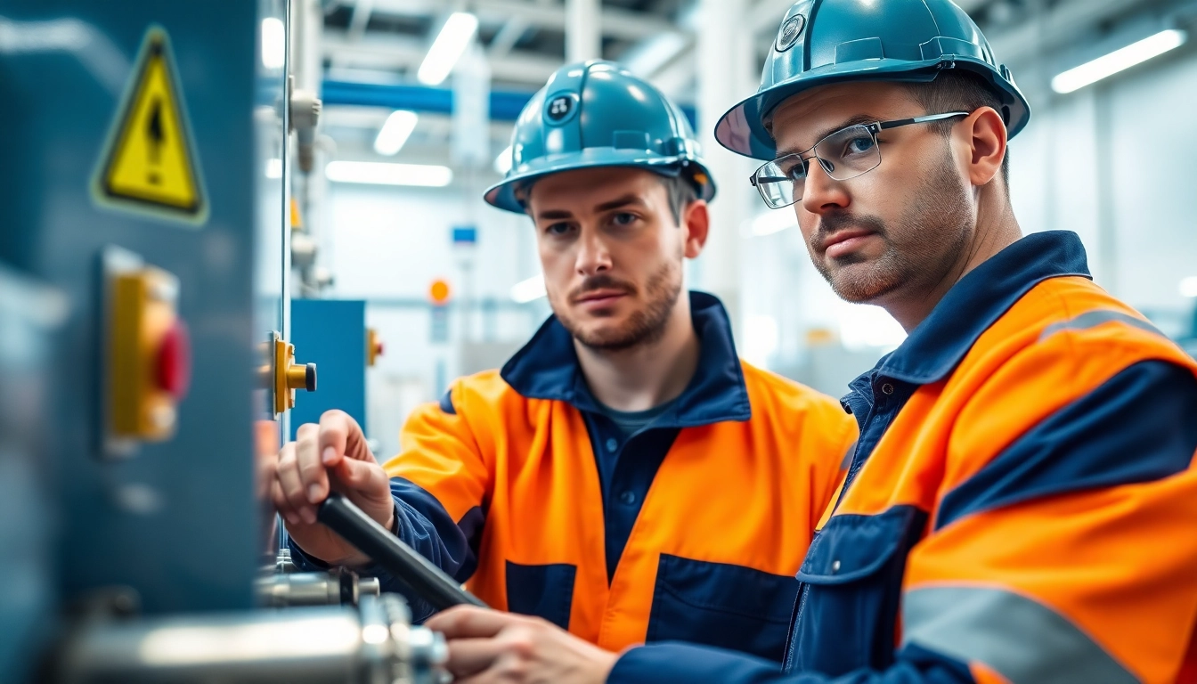 DGUV V3 Prüfung durch einen Techniker in einer industriellen Umgebung durchführen.