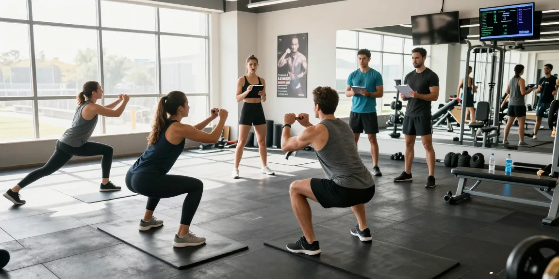 Aktive Athleten im Selliza Shop Fitnessstudio trainieren mit modernem Equipment und motivierender Atmosphäre.