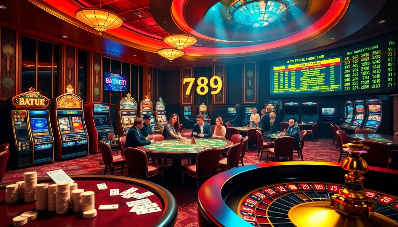 Players enjoying casino games at 789 win, emphasizing excitement and winning opportunities.