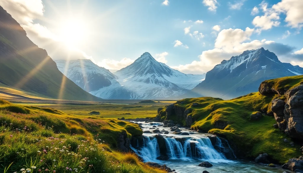 Erleben Sie die atemberaubende Natur bei einer Reise nach Island mit Wasserfällen und Vulkanlandschaften.