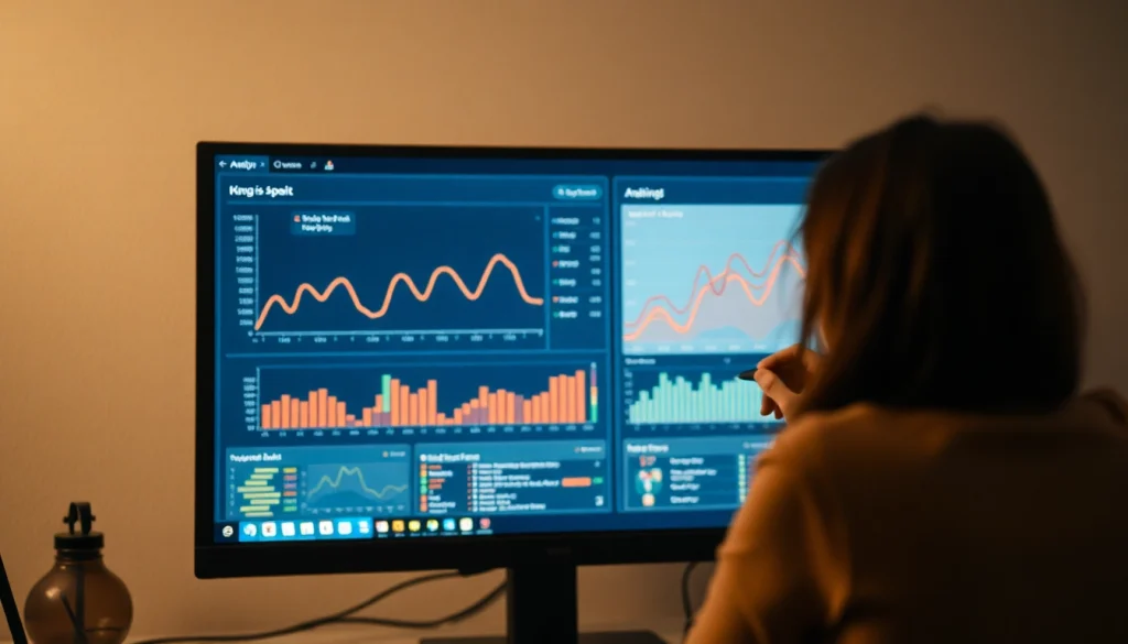 Analysiere deinen Web-Rang mit einem modernen Computer und dynamischen Grafiken.