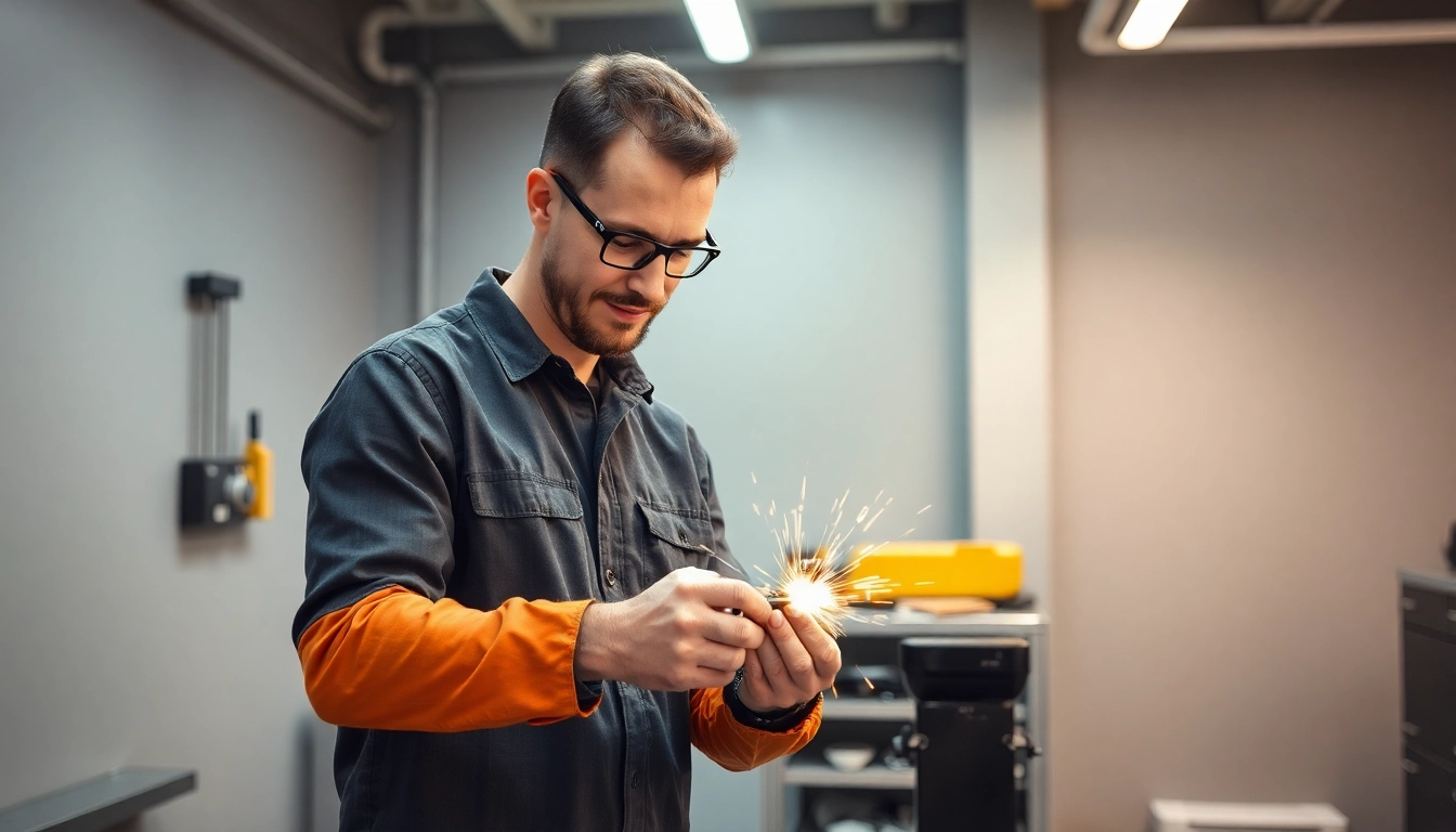 Fachmann repariert Stoßstange in Werkstatt in München mit modernen Werkzeugen.
