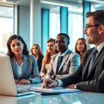 Headhunter Schweiz führt ein professionelles Gespräch mit Kandidaten.