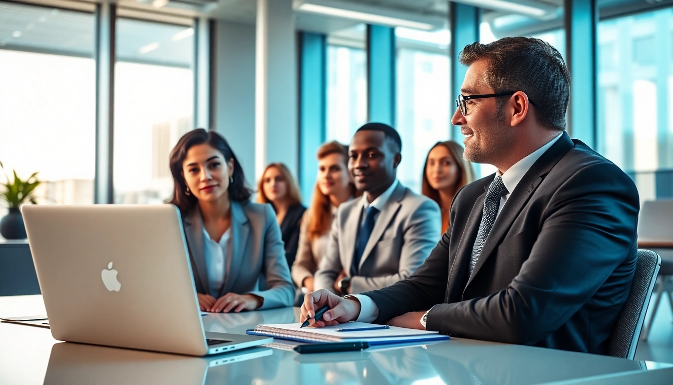 Headhunter Schweiz führt ein professionelles Gespräch mit Kandidaten.