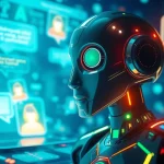 Engaging visual of a vibrant AI chatbot interface showcasing juicy AI technology.
