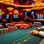 Players enjoying poker at a luxurious casino while engaging with 79KING betting experiences.