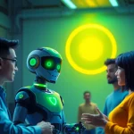 Engage with juicy ai technology in a vibrant digital interaction scene showcasing modern AI chatbots.