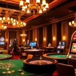 Experience thrilling casino action at 23win with vibrant gaming tables and spinning slots.