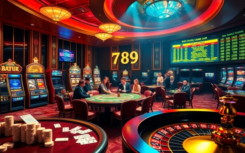 Players enjoying casino games at 789 win, emphasizing excitement and winning opportunities.