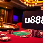 Experience high-stakes excitement at u888's luxurious poker table.