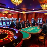 Kubet11 players experience excitement at a luxurious casino with engaging blackjack tables.