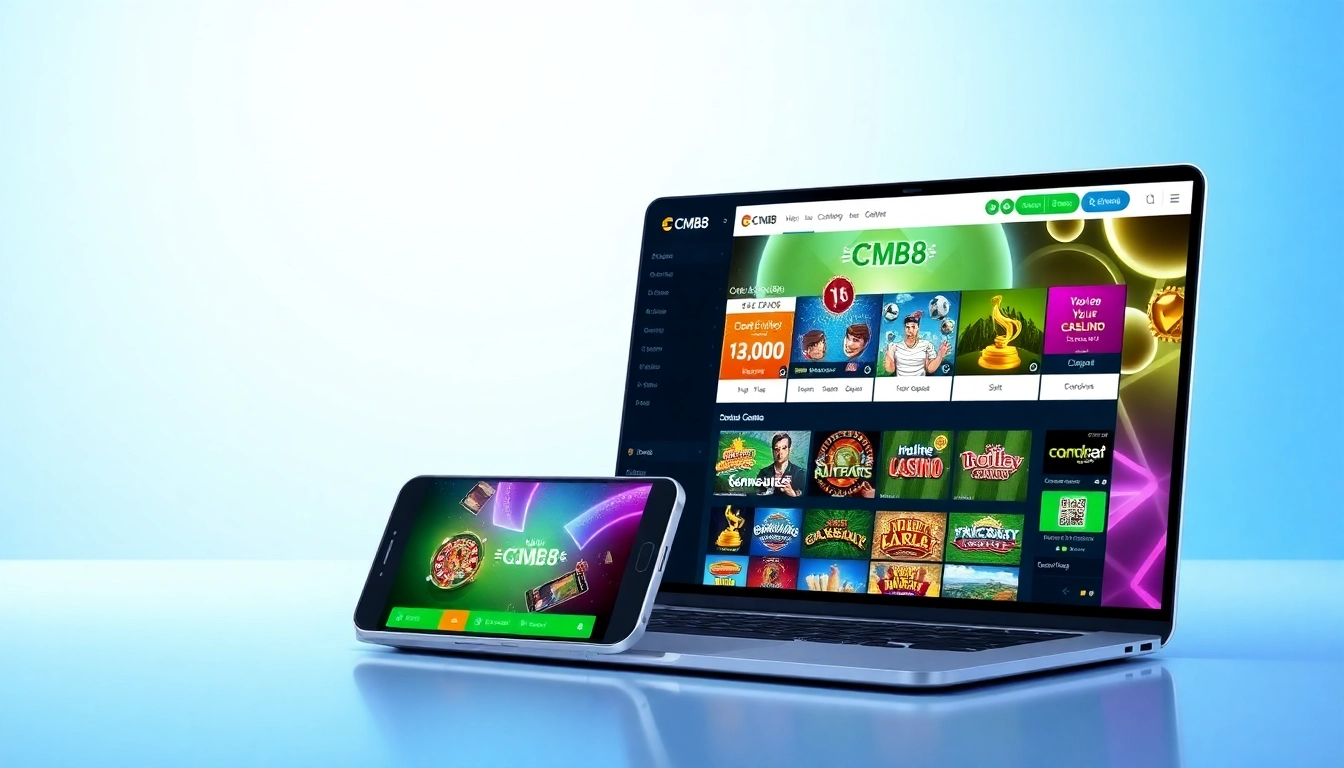 Experience CM88's vibrant online gambling platform with user-friendly interfaces and engaging game categories.