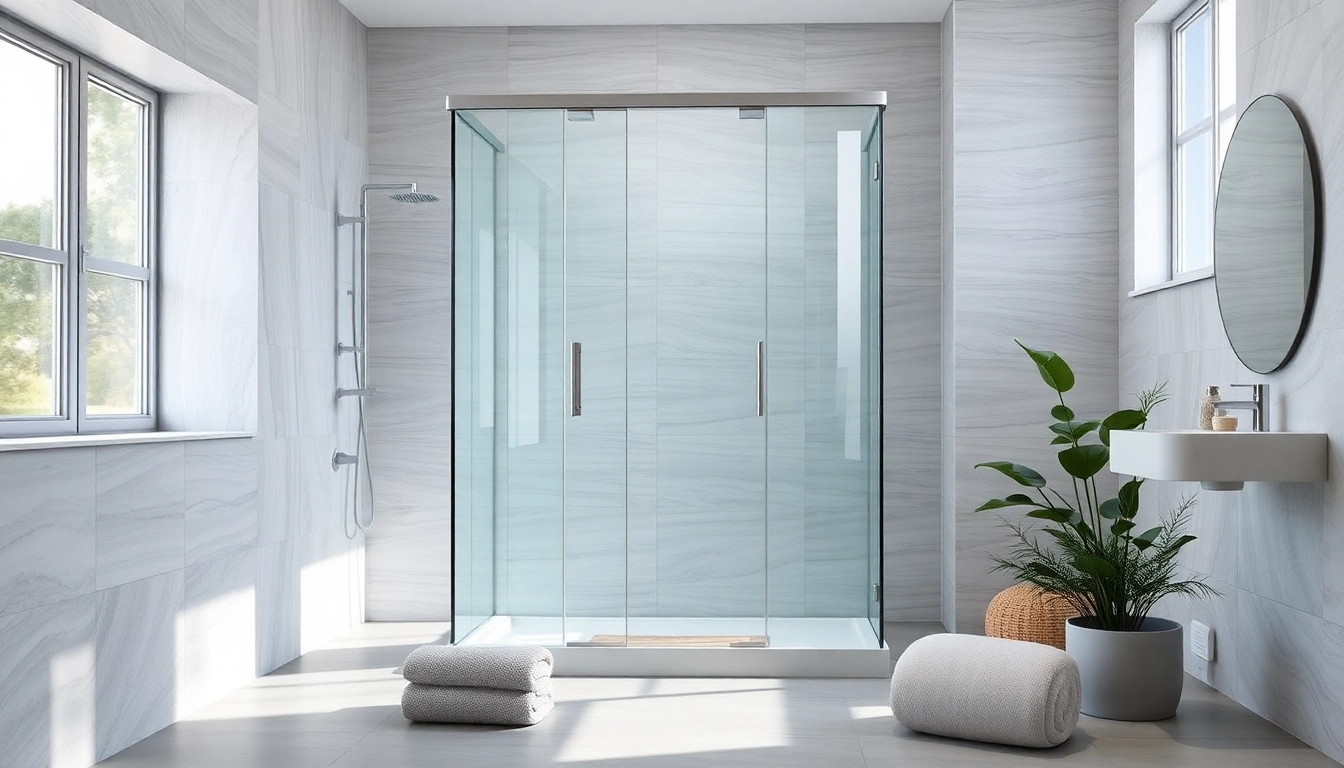 Genießen Sie die Eleganz der sonni Duschkabine 90x90 in einem modernen Badezimmer-Setup.