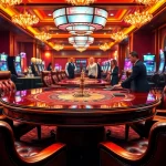 Gamers analyzing results with Plagiatssoftware at a luxurious casino testing station.