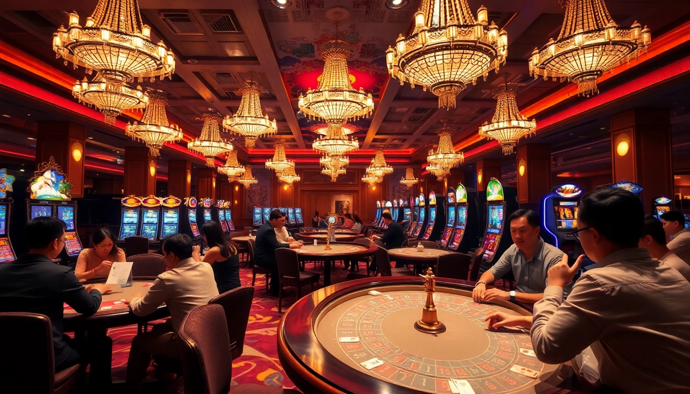 Engaging players celebrate a win at a Truyên ma-themed casino table.