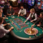 Nohu roulette action showcasing players placing bets and croupier spinning the wheel