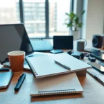 Technik News über die neuesten technologischen Trends und Innovationen in einem modernen Büro.