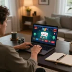 Player engaging with online casino as f1688 CEO oversees brand growth in 2026.