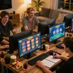 Players engaging in online gaming on RR88, showcasing strategic gameplay and excitement.