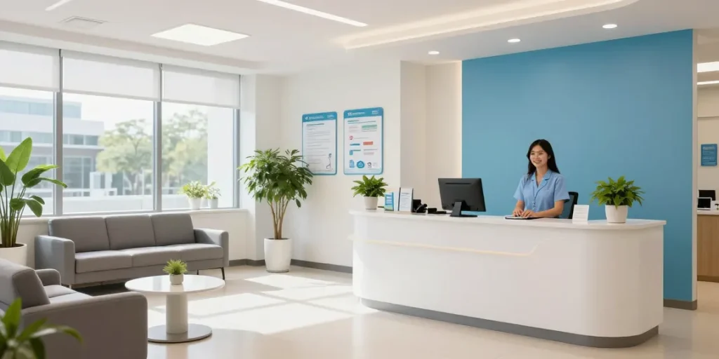 Akra Labs Shop bietet medizinische Dienstleistungen und Patientenversorgung in einem modernen Gesundheitszentrum.