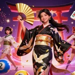 Experience the thrill of hitclub with dynamic lottery balls and celebration elements in this vibrant casino scene.
