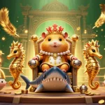 Experience the thrilling adventures of Trang chủ F168 with an engaging golden hamster king at the gaming throne.