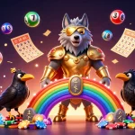 Erleben Sie aufregende Spiele auf der zoccer Casino-Website mit bunten Lotteriebällen und strahlenden Rune-Stein-Elementen.