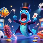 Experience the action of tỷ lệ kèo with a lively scene of sports betting elements and magical characters.