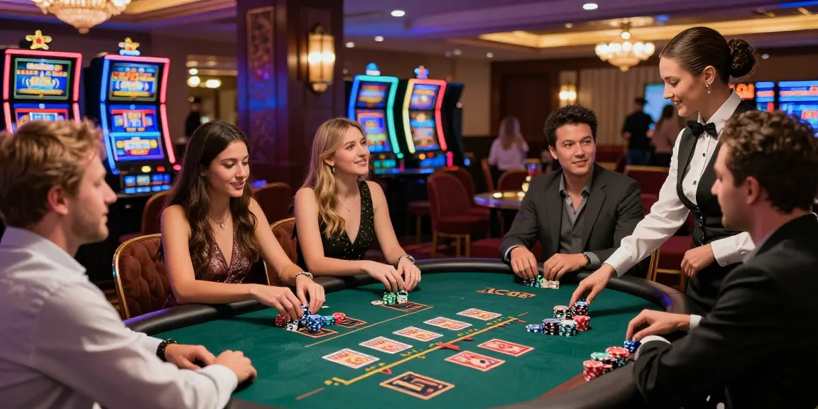 Enjoying live casino experiences at LC88 with diverse players and elegant atmosphere