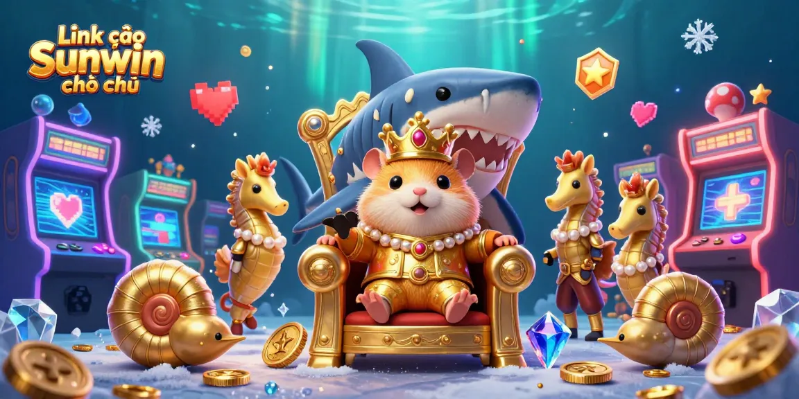 Experience the thrill of the casino with Link vào Sunwin chính thức showcasing a vibrant underwater scene filled with exciting game elements.