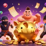 Togel Hongkong live draw with colorful elements and characters showcasing excitement in the lottery environment.